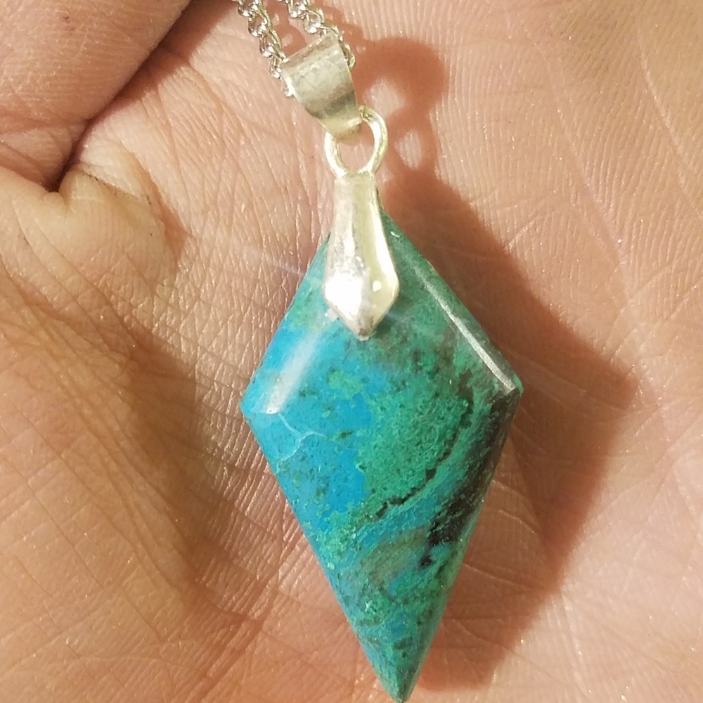 Chrysocolla necklace